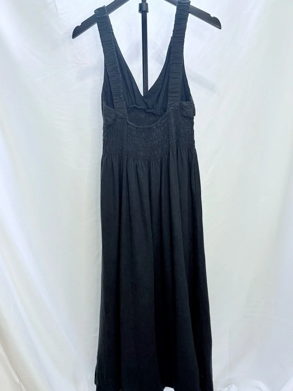 Abercrombie & Fitch Black Linen Feel Maxi Dress